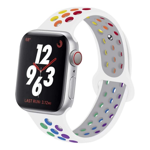 Silicone Sport Band for 38mm/40mm Apple Watch - Pride / Rainbow