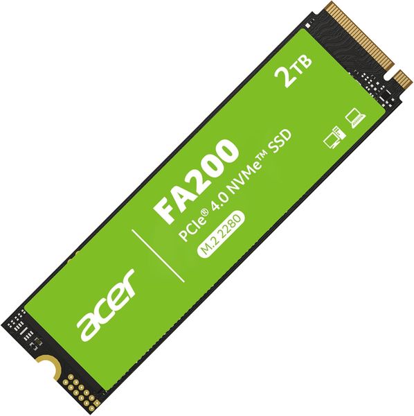 Acer FA200 2TB M.2 NVMe PCIe 4.0 SSD | 7200MB/s Speed, PS5 Ready