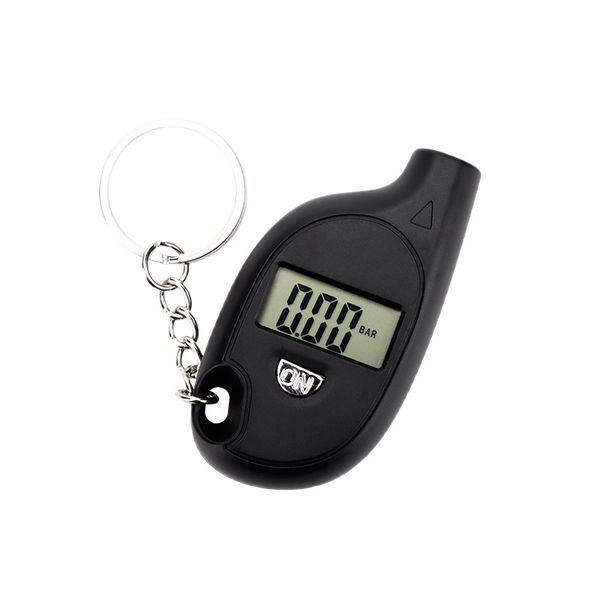 Mini Keychain Tire Pressure Gauge with LCD Display for Vehicles