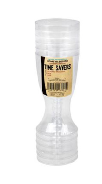 Transparent Plastic 175 ml Wine Glasses