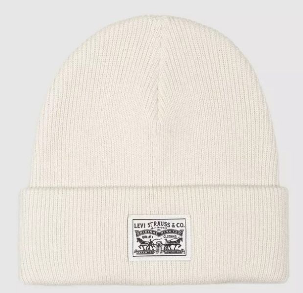 Levi's Women's Backpatch Beanie White Swan