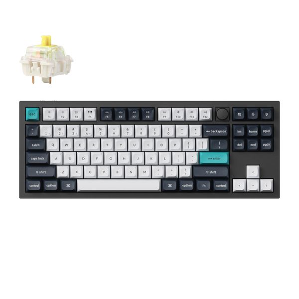 Keychron Q3 Max QMK/VIA 80% Wireless Mechanical Keyboard - Banana Switch