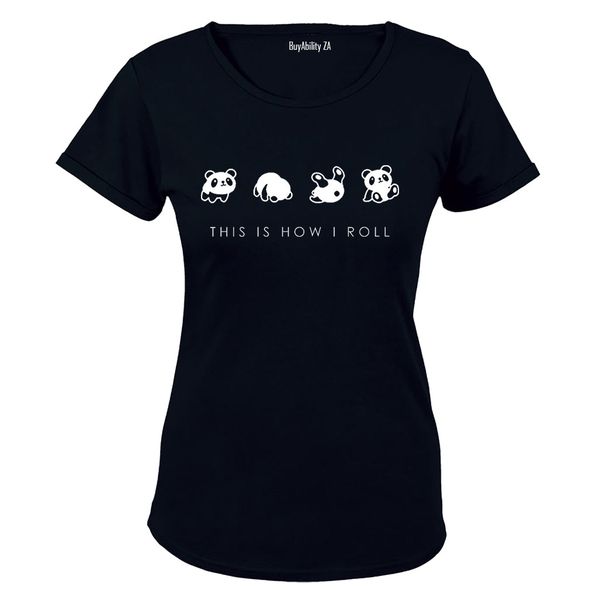 Panda - Ladies - T-Shirt - Black image