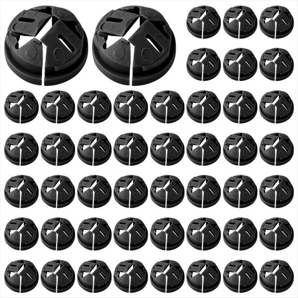 100 Pcs Push-In Cable Connectors 3/8-1/2 Inch Compatible with Universal