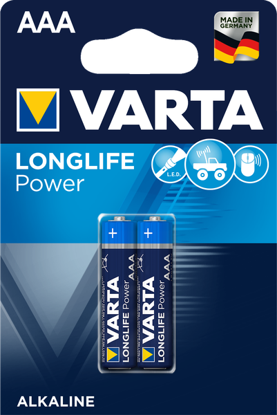 Varta - Longlife Power Batteries Aaa Bulk Pack 20 pieces (10x2 packs)