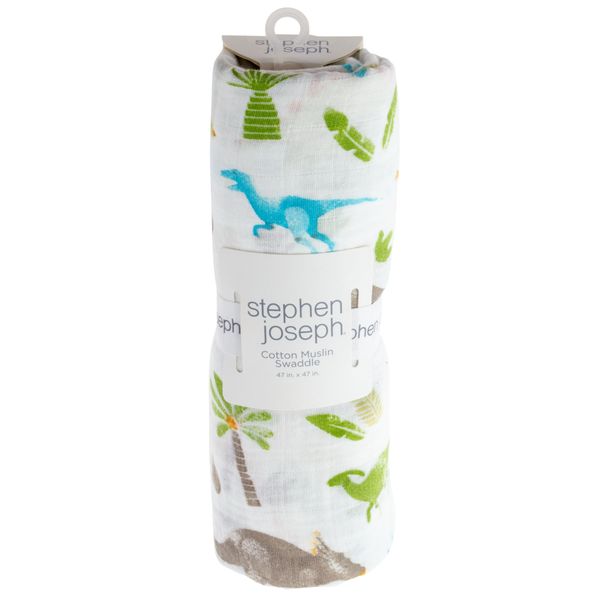 Stephen Joseph Muslin Blankets Individual Dino