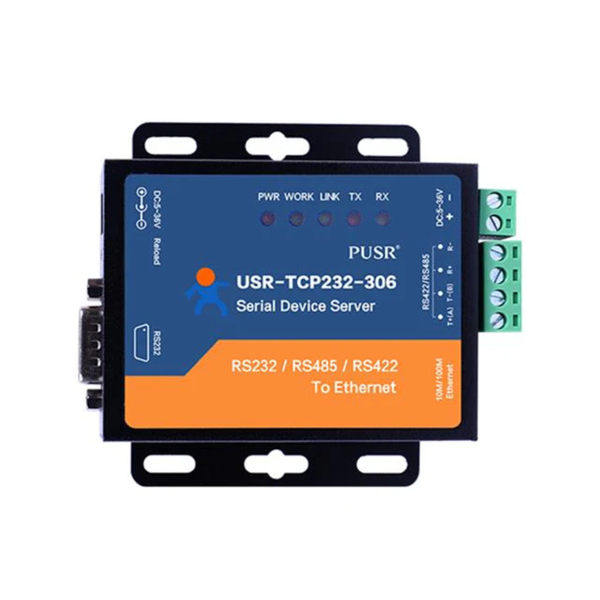 USR-TCP232-306 Industrial RS232/RS485/RS422 to Ethernet Converter