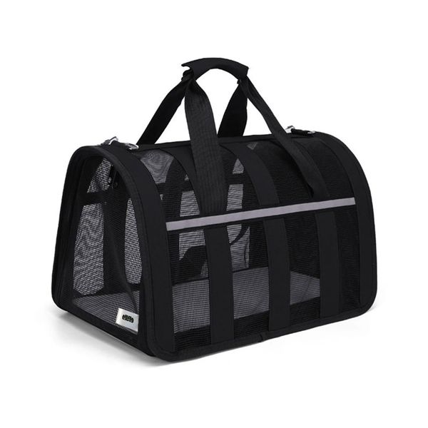MLEM Light Pet Travel Bag Foldable Breathable Mesh Dog and Cat Carrier