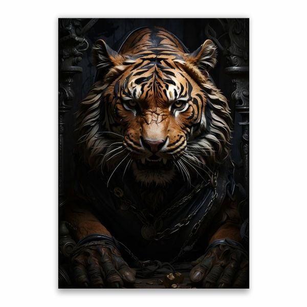 Tiger Lurking In The Dark Poster - A1