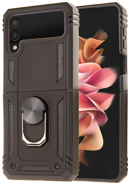 Ring Holder Kickstand Magnetic Armour Case for Samsung Z Flip 3 5G