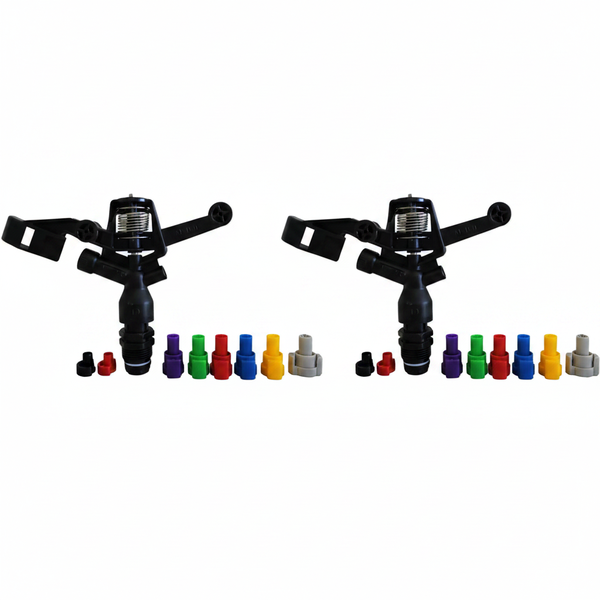 Durable Sprinkler with Nozzles and Plug for Efficient Garden - 2 Pack