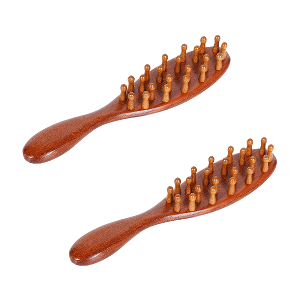 22 Teeth Acupuncture Massage Comb Meridian Dredging Sandalwood Comb