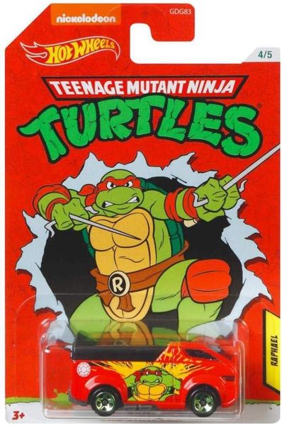 Hot Wheels Teenage Mutant Ninja Turtles Raphael Vanster Die-Cast Car (4/5)