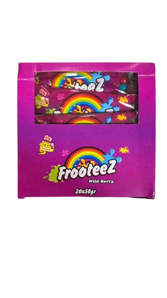 Ama Bom Bom Frooteez Wild Berry Chewy Sweets - Pack of 20 Units