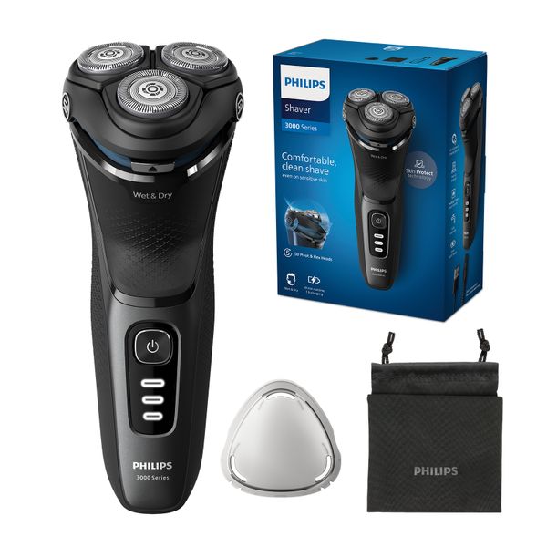 Philips 3000 Series Wet &amp; Dry Electric Shaver with USB Charging