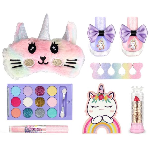 Magical Unicorn Beauty Cosmetics Makeup Playset Toy - Toys for Girls
