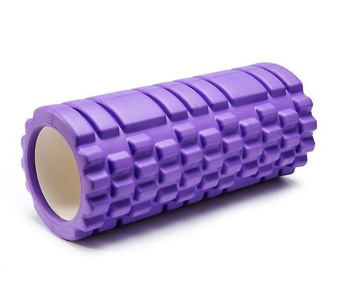 Exercise Yoga Foam Massage Roller for Muscles Relaxation - 33cm - Purple