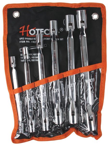 Hoteche 6 Piece Double Sided Flexible Socket Wrench Set