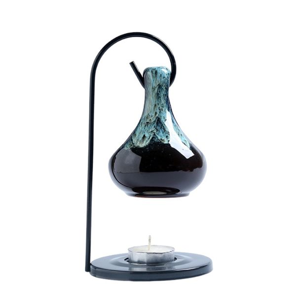 Iron Art Ceramic Aromatherapy Burner Wax Oil Heater Fragrance Diffuser