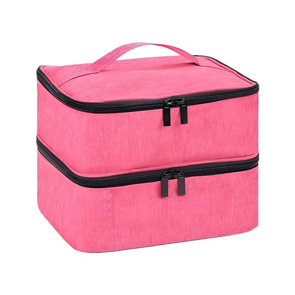 Multi - Layer Nail Polish Organizer Bag Portable Nail Tools Storage Case