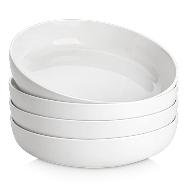 Pasta Bowls Set of 4, 9 Inch