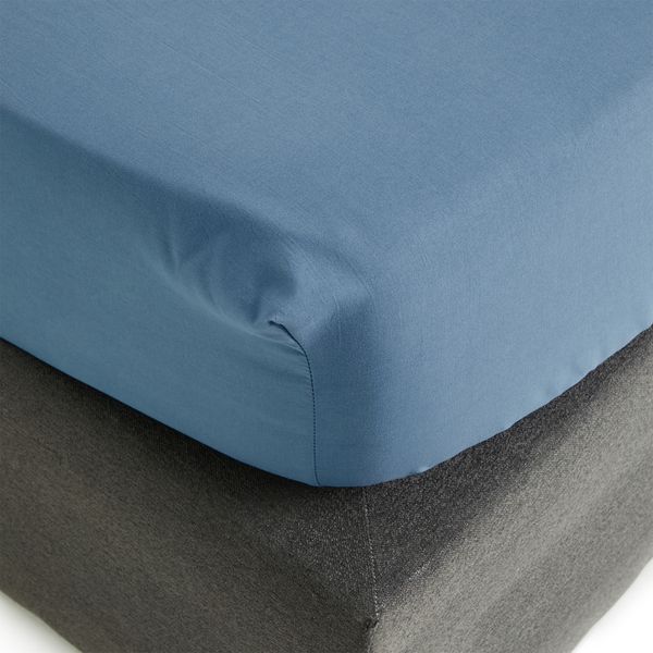 George &amp; Mason - Microfibre Fitted Sheet - Blue