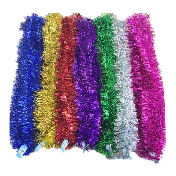 Colorful Christmas Tinsel Garland - 7 Pack Party &amp; Holiday Decorations