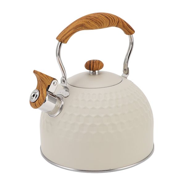 Stainless Steel Whistling Kettle With Heat Insulation - 2.5L