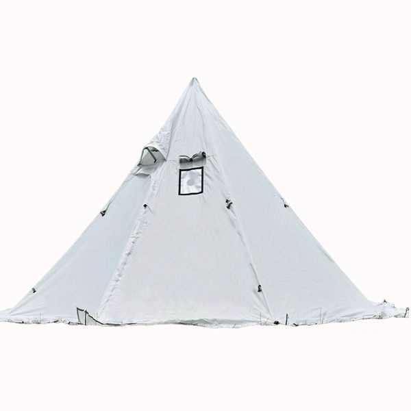 Tent Pyramid Outdoor Tent Camping Tent Four Seasons Universal-White