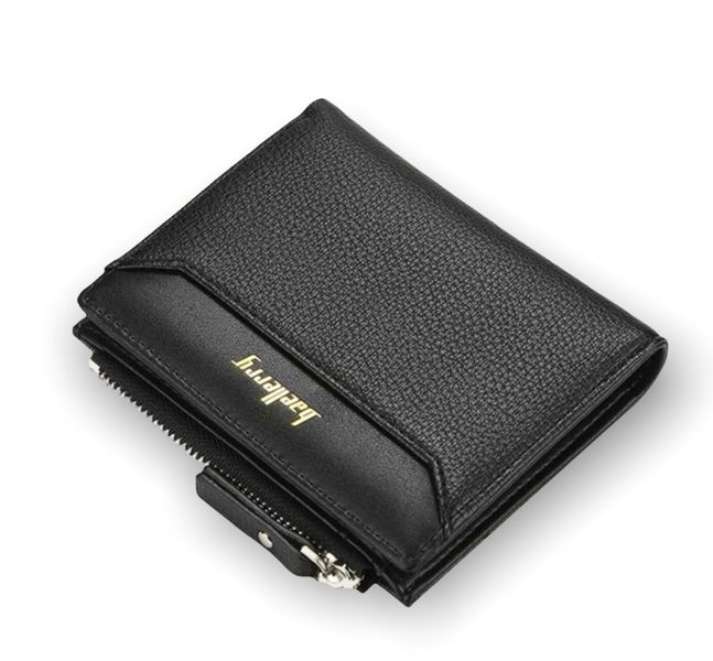 Men Letter Graphic Fold Over Wallet Zipper