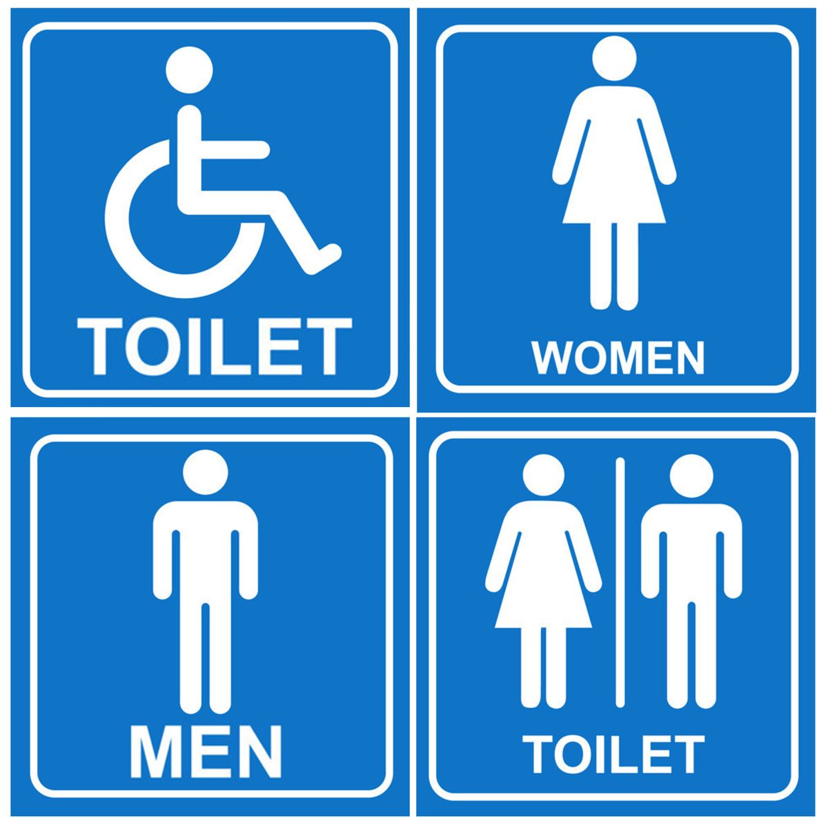 Toilet sign 19x19cm 4 pack shop today get it tomorrow takealot