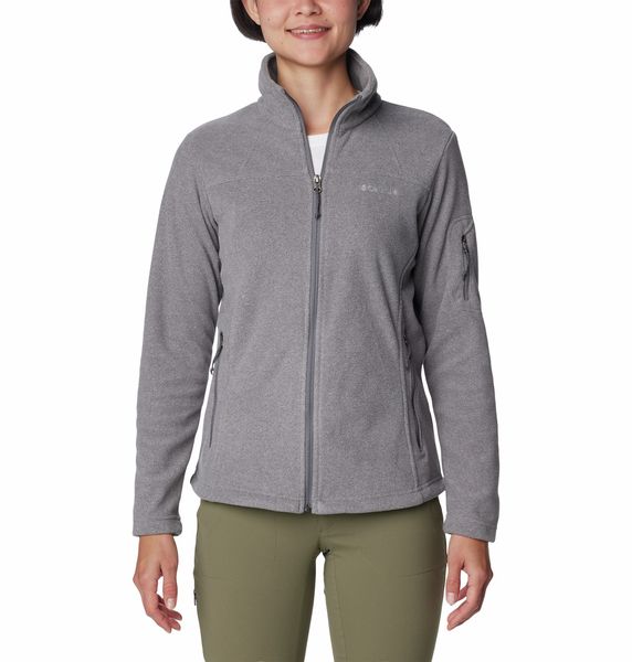 Columbia Women's Fast Trek II Fleece Jacket City Grey Heather City Grey