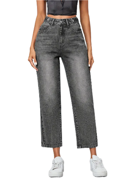 Casual Style Denim Pants Straight Leg, Regular Fit