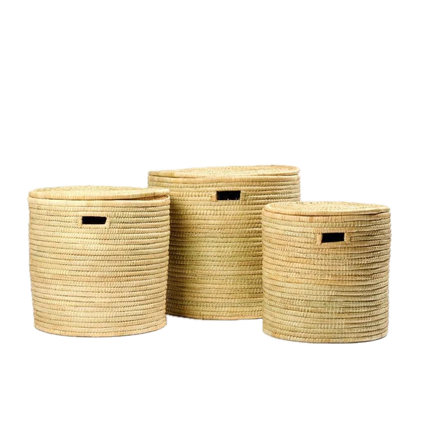 Home &amp; Storage - Handmade Laundry /Storage Baskets with lids - Set of 3