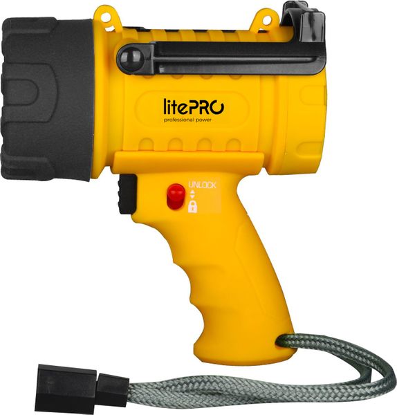 LitePro 10W USB Rechargeable Spot Light (500 Lumens) - Black