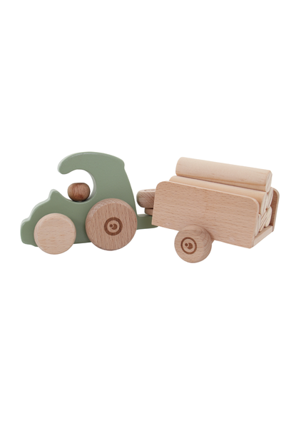 Grow Baby ~ Tractor &amp; Trailer Push Toy