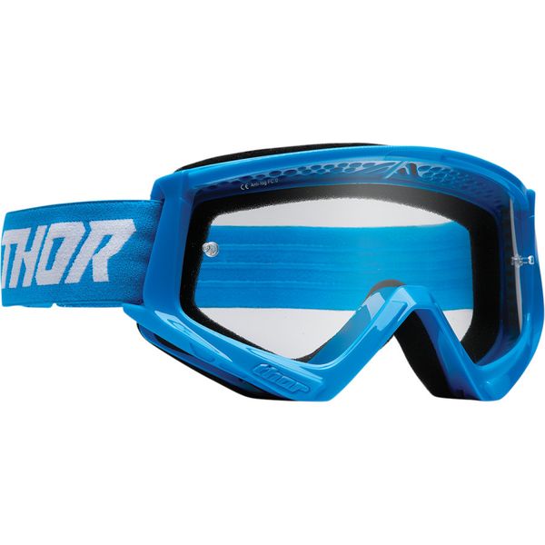 Thor Combat Racer Blue/White Goggle image