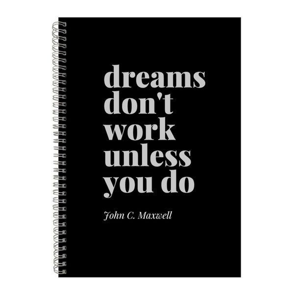You work A4 Notebook Spiral Lined Motivational Sayings Graphic Notepad 229