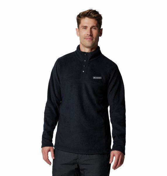 Columbia - Men's Steens Mountain II Snap Half Fleece Pullover - Black