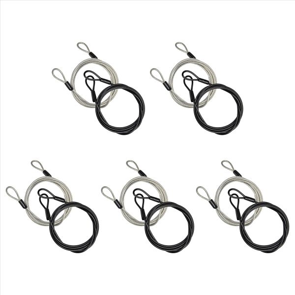 Travel Security Cable Lock Braided Steel Coated Safety Cable