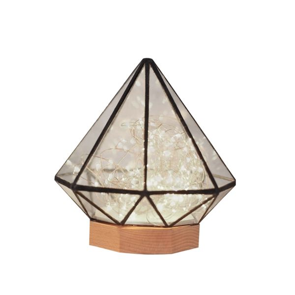 Polygonal Night Light Table Lamp Fireworks image