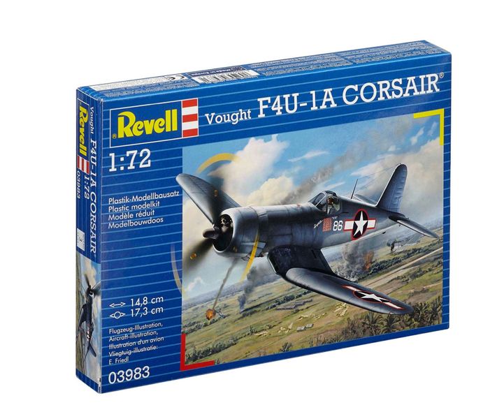Revell 1/72 Vought F4U-1D Corsair Plane Plastic Model Kit