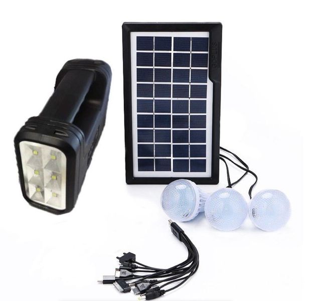 Solar Home Lighting System With 3 LED Bulbs