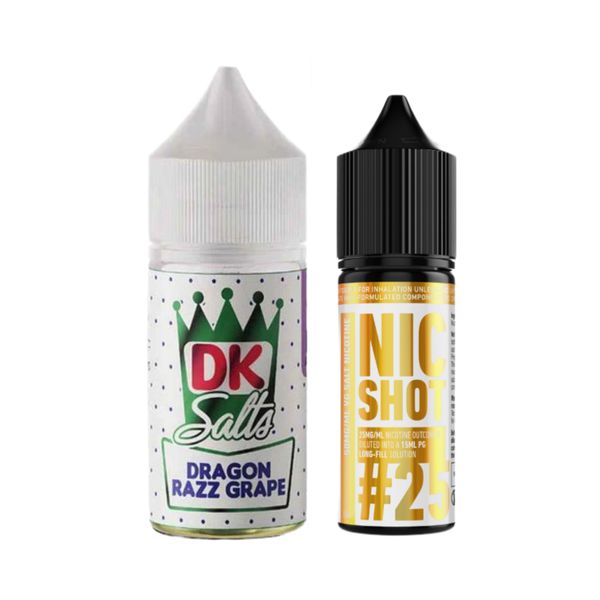 Donut King 30ml E-liquid 25MG Juice - Dragon Razz Grape