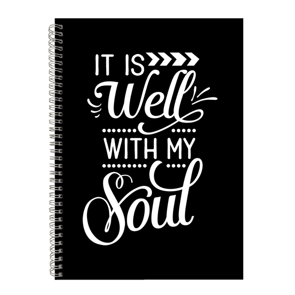 Well With My Soul Christian Writing Book Notepad Notebook Gift A4.402