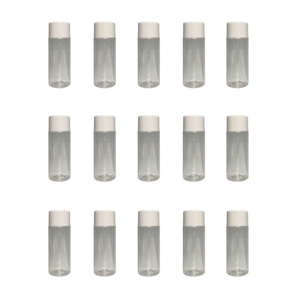 15 Pack 100ml Refillable Tissue Oil Bottles with Insert &amp; Cap - Value Pack
