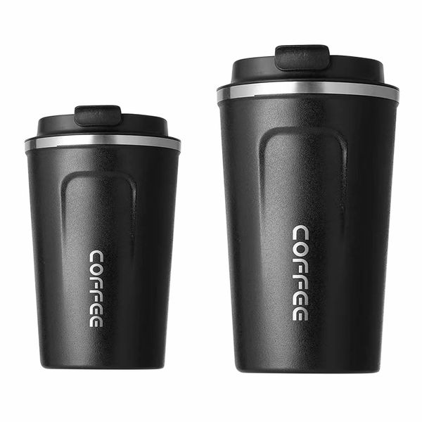 2 Pieces Travel Coffee Mugs Leak-Proof, Stainless Steel Vacuum Thermos Tumblers