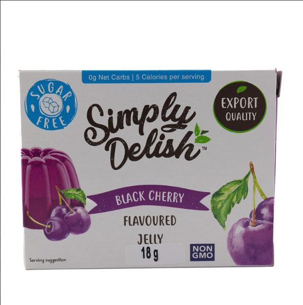 Simply Delish - Natural - Black Cherry - Jelly Dessert 12 Pack