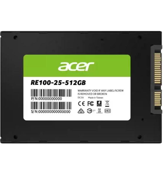 ACER SATA 3D NAND SSD, Read Speed 560 Mb/s &amp; Write Speed 520 MB/s - 256GB