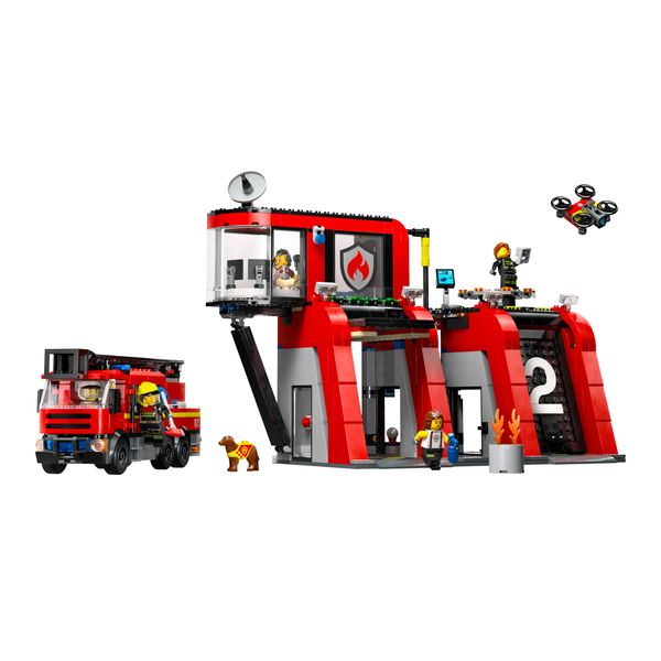 LEGO 60414 City Fire Station with Fire Truck Building Set (Parallel Import)
